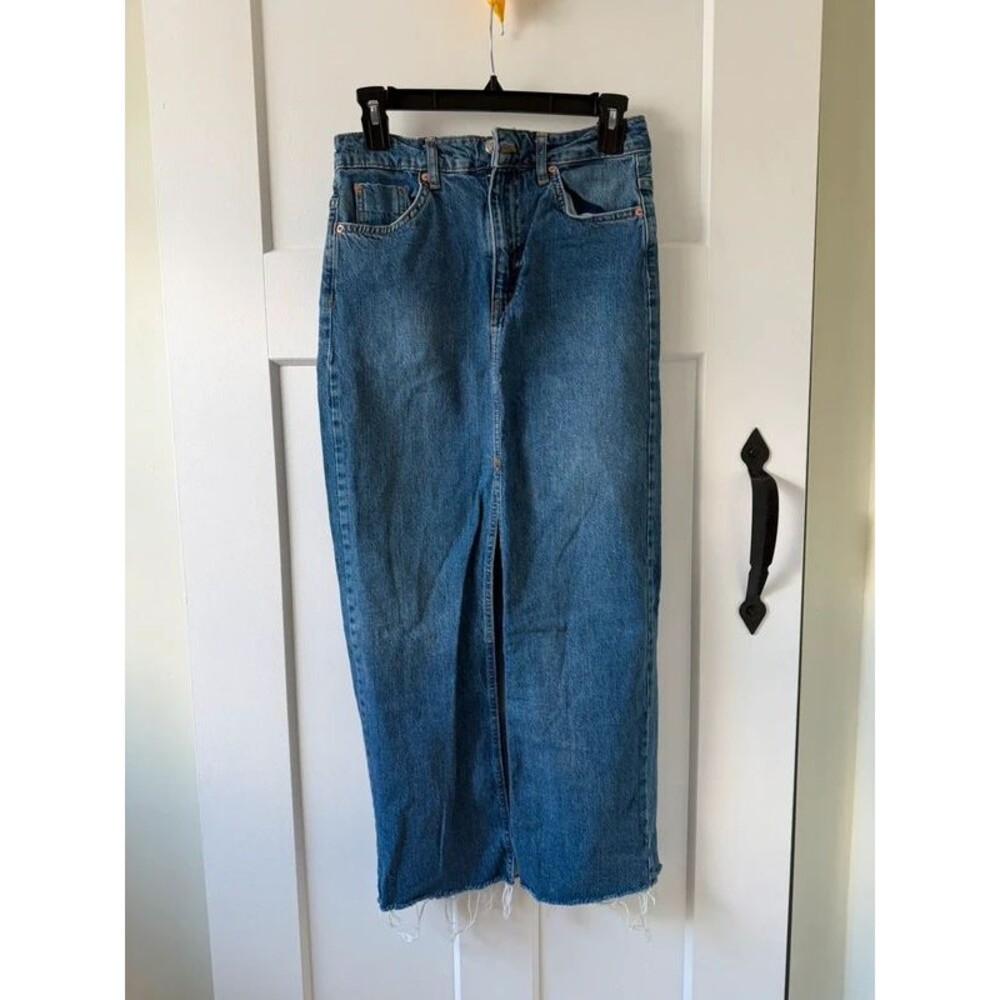 Denim Midi Skirt